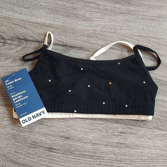 Brand New Old Navy Patterned Size XS(5) Cami Bra 2-Pack for Girls - Picture 4 of 8